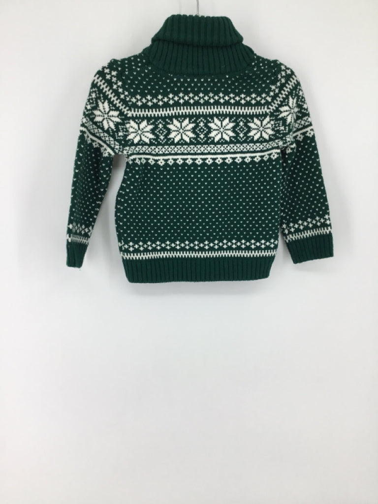 Tahari Child Size 12 Months Green Print Sweater - boys