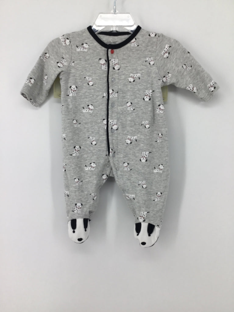 Little Me Child Size 3 Months Gray Sleepers