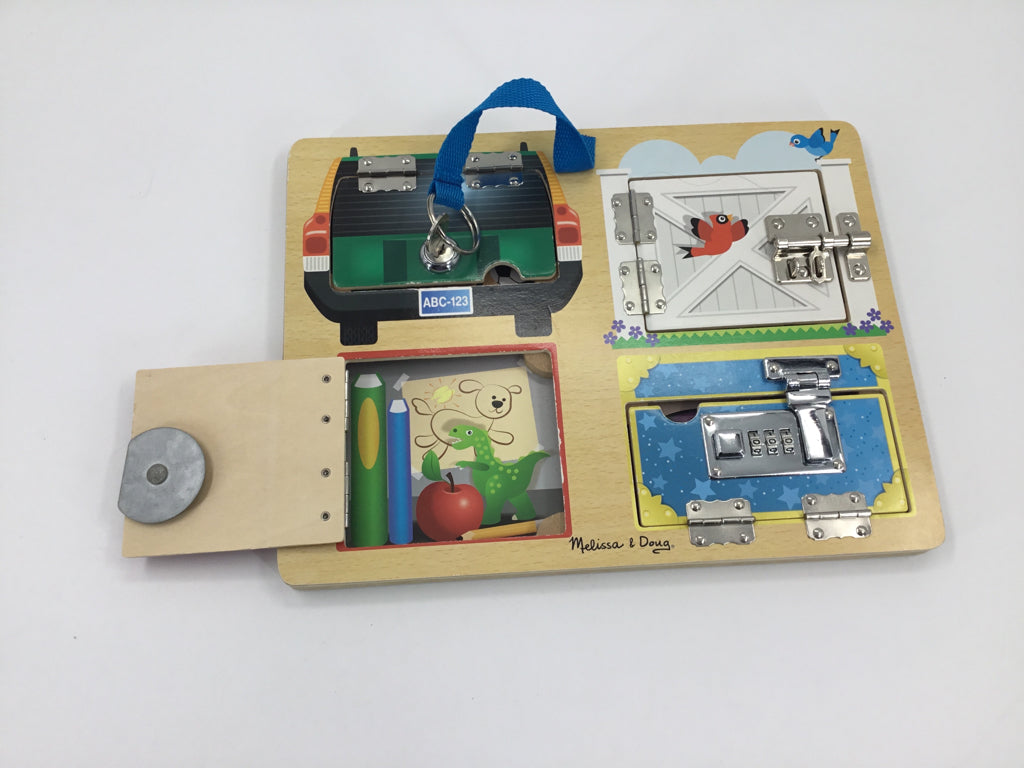 Melissa & Doug Lock & Latch Board