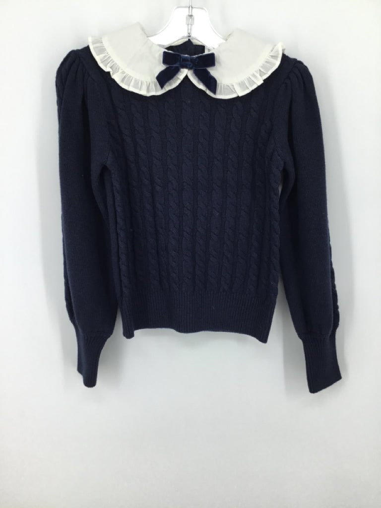 Janie and Jack Child Size 8 Navy Sweater - girls