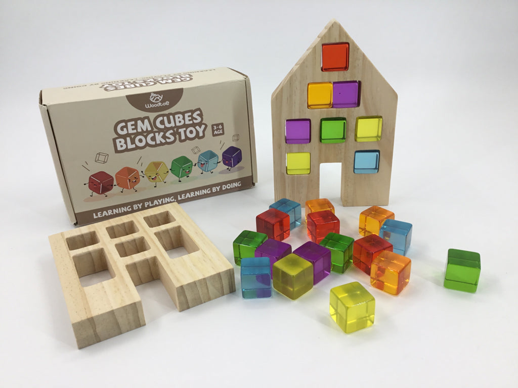 Woodtoe Wooden Building Blocks Set