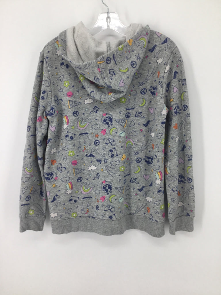 Cat & Jack Child Size 10 Gray Hoodie - girls