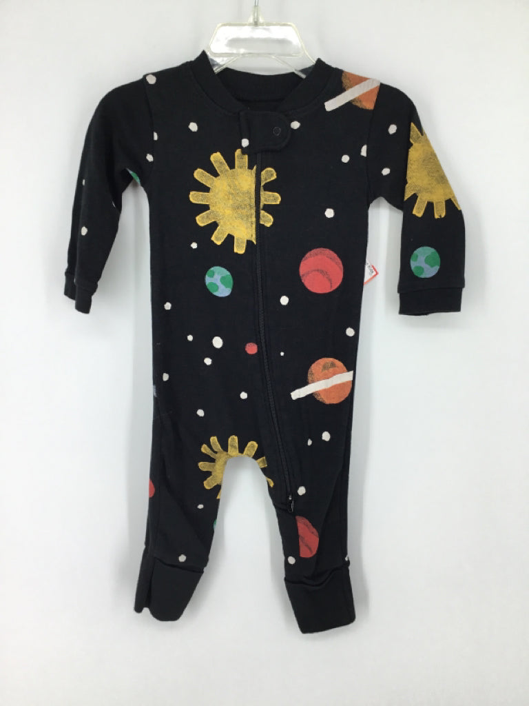 Monica + Andy Child Size 3-6 Months Black Print Pajamas - boys
