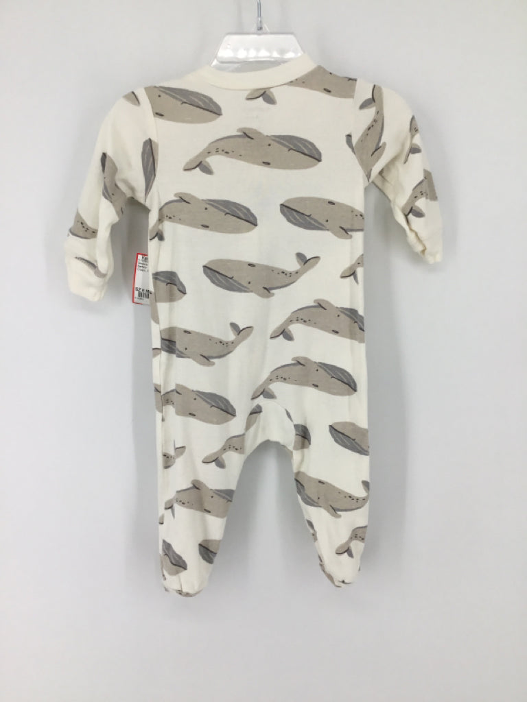Carter's Child Size 6 Months Cream Sleepers