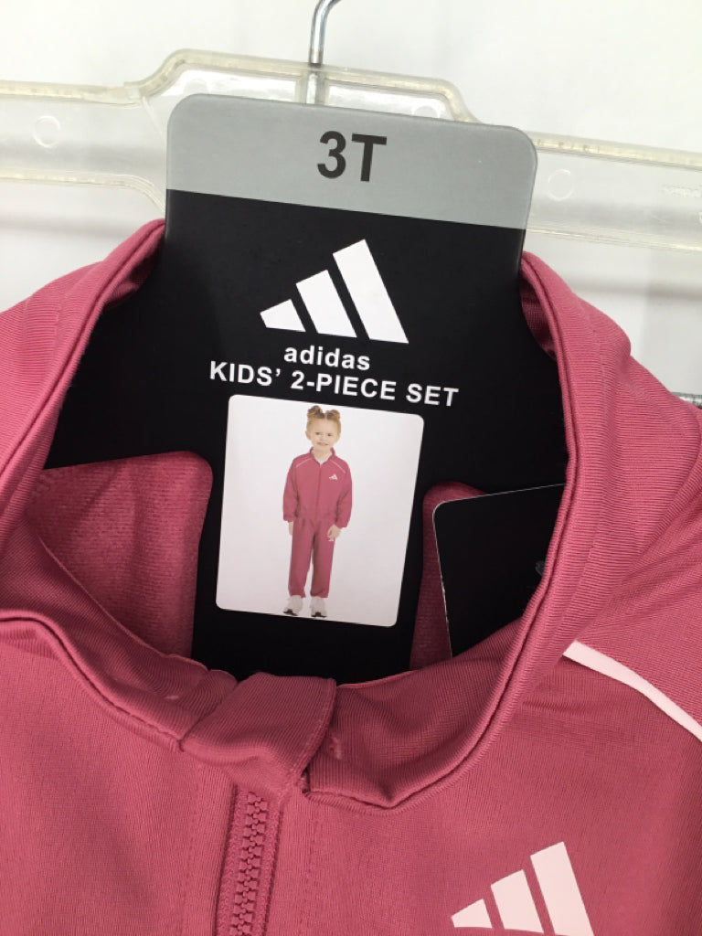 Adidas Child Size 3 Pink Outfit - girls