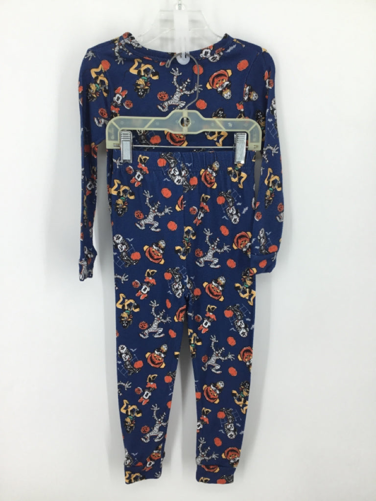Disney Child Size 5 Blue Halloween Pajamas
