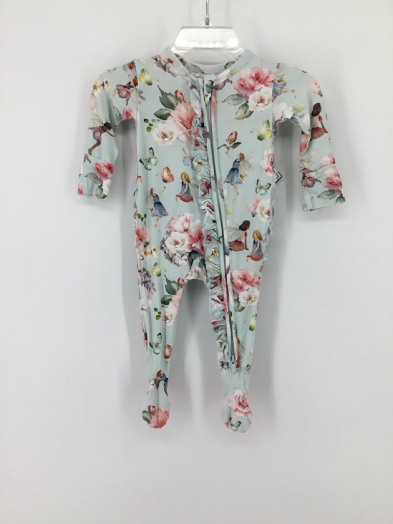 Posh Peanut Child Size Newborn Blue Sleepers