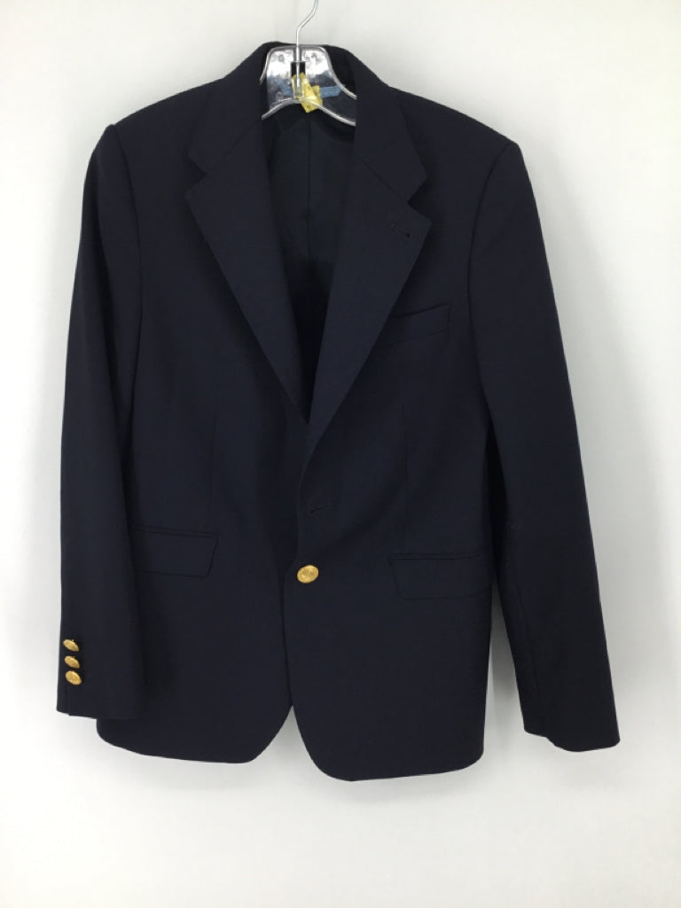 vineyard vines Child Size 10 Navy Solid Blazer - boys