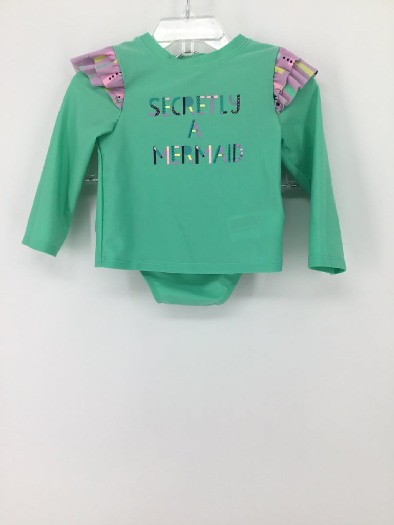 Cat & Jack Child Size 18 Months Green Swimwear - girls