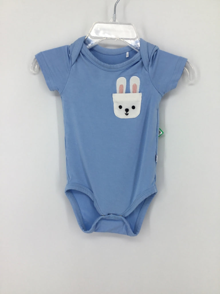Play by Little Sleepies Child Size 0-3 Months Blue Onesie