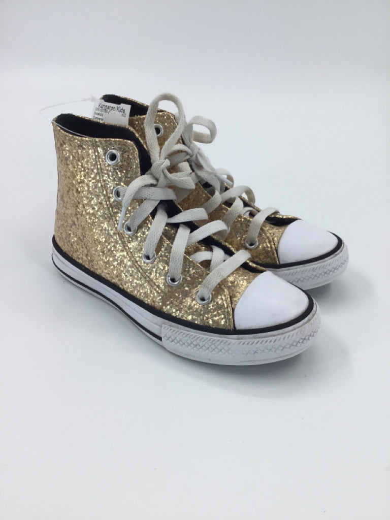 Converse Child Size 13 Gold Sneakers