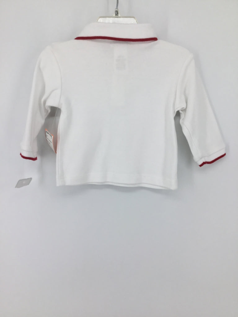 Petit Ami Child Size 9 Months White Solid Shirt - boys