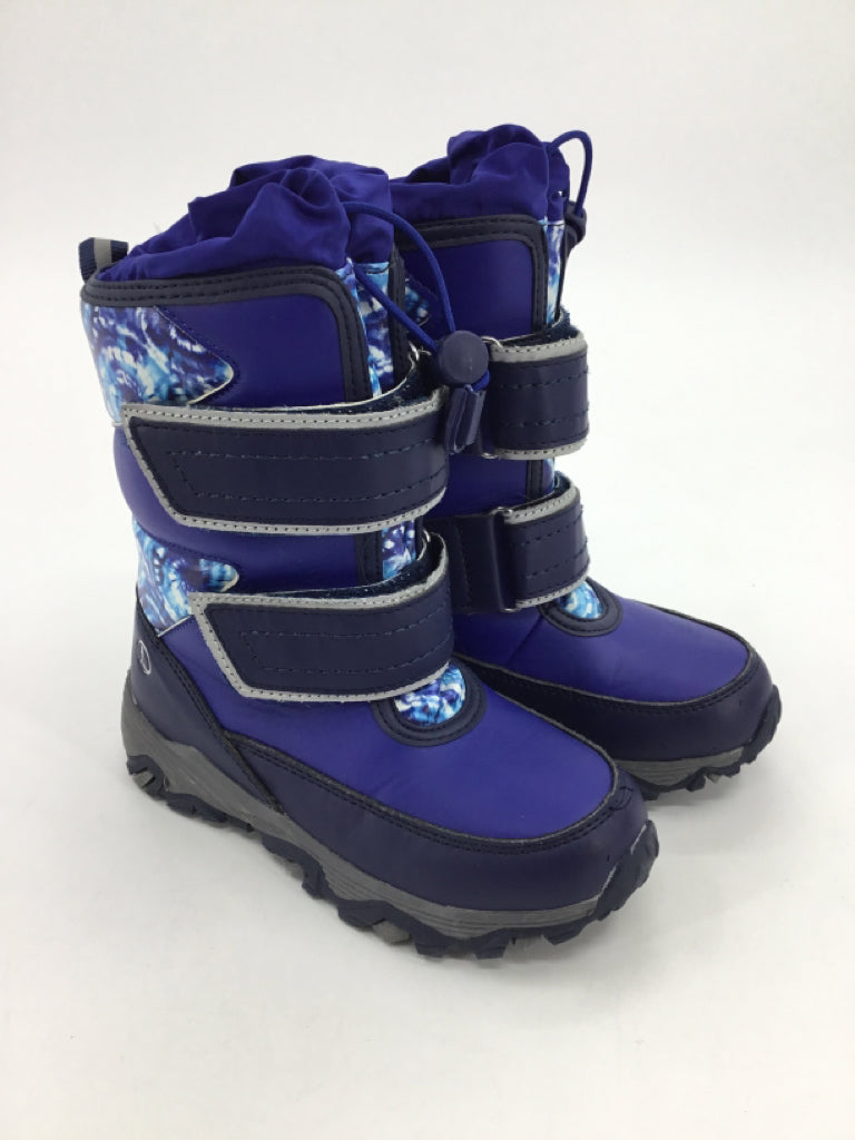 Lands' End Child Size 11 Blue Rain/Snow Boots
