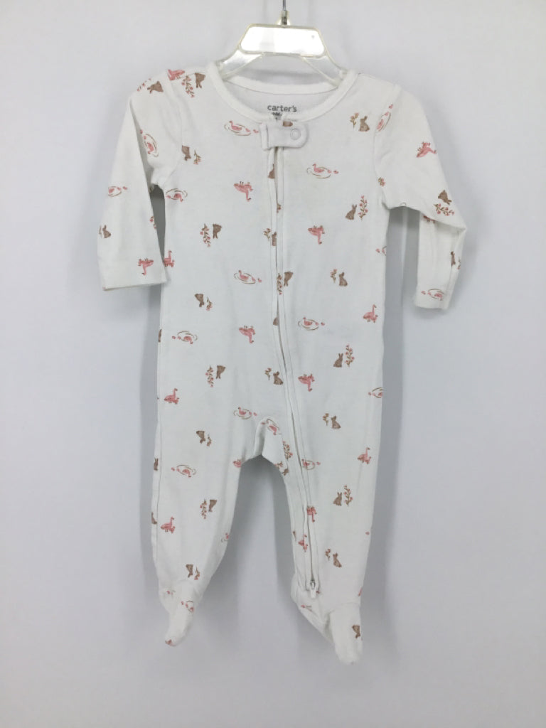 Child of Mine Child Size 6-9 Months Pink Sleepers