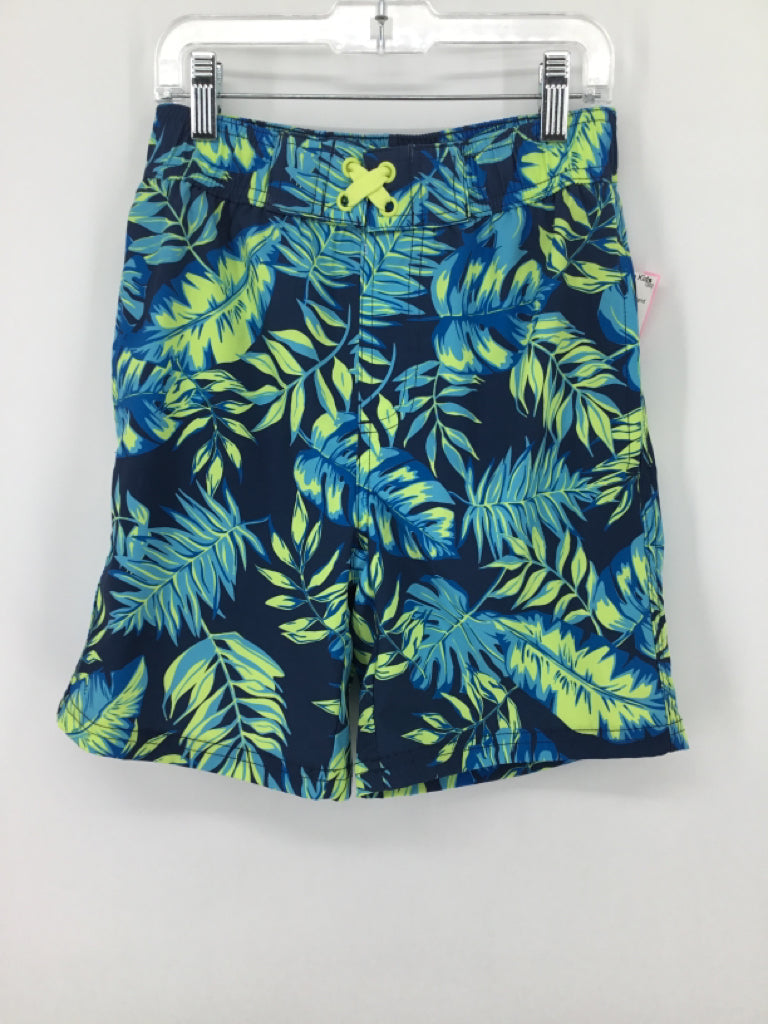 B4 All Child Size 8 Blue Tropical Swimwear - boys