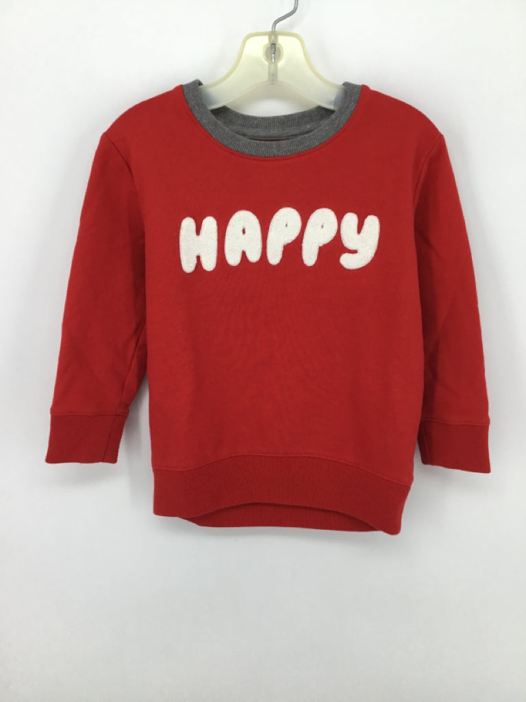 Cat & Jack Child Size 3 Red Valentine's Day Sweatshirt
