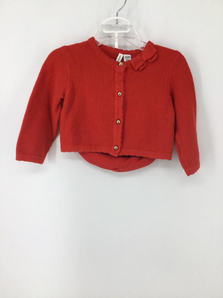 Janie and Jack Child Size 12-18 Months Red Sweater - girls