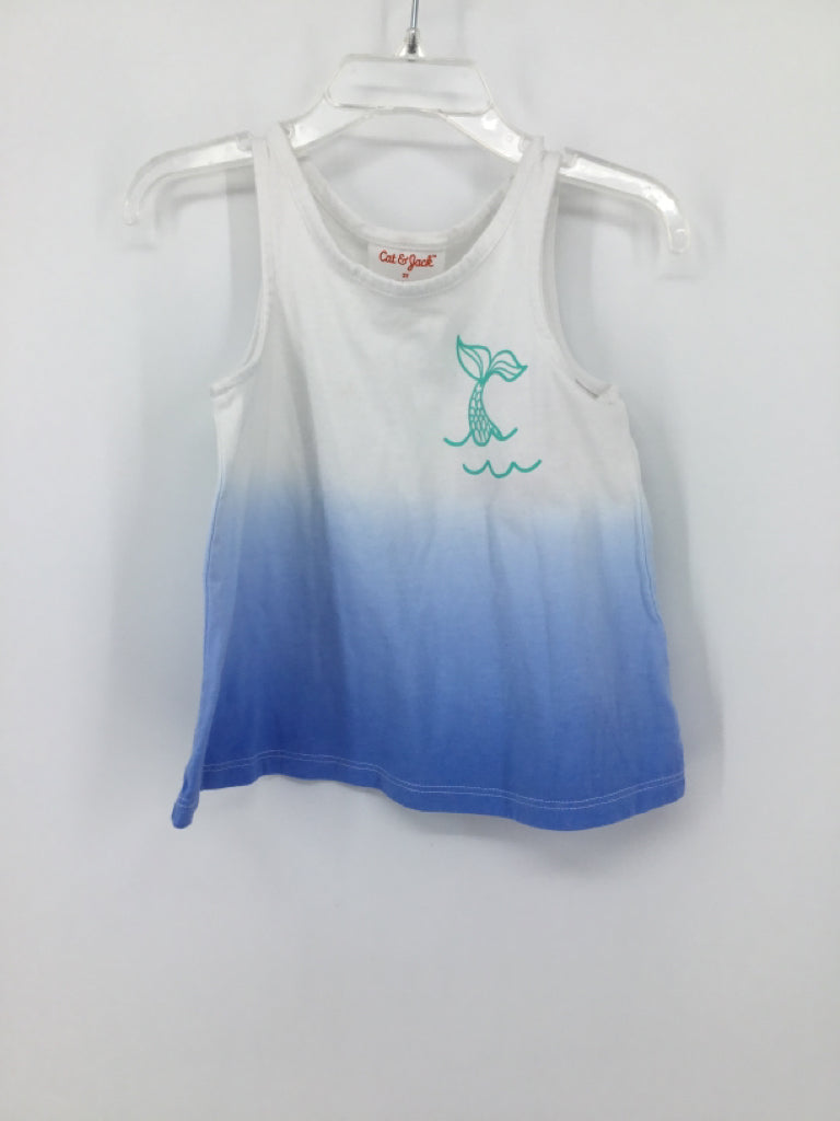 Cat & Jack Child Size 2 White Tank top - girls