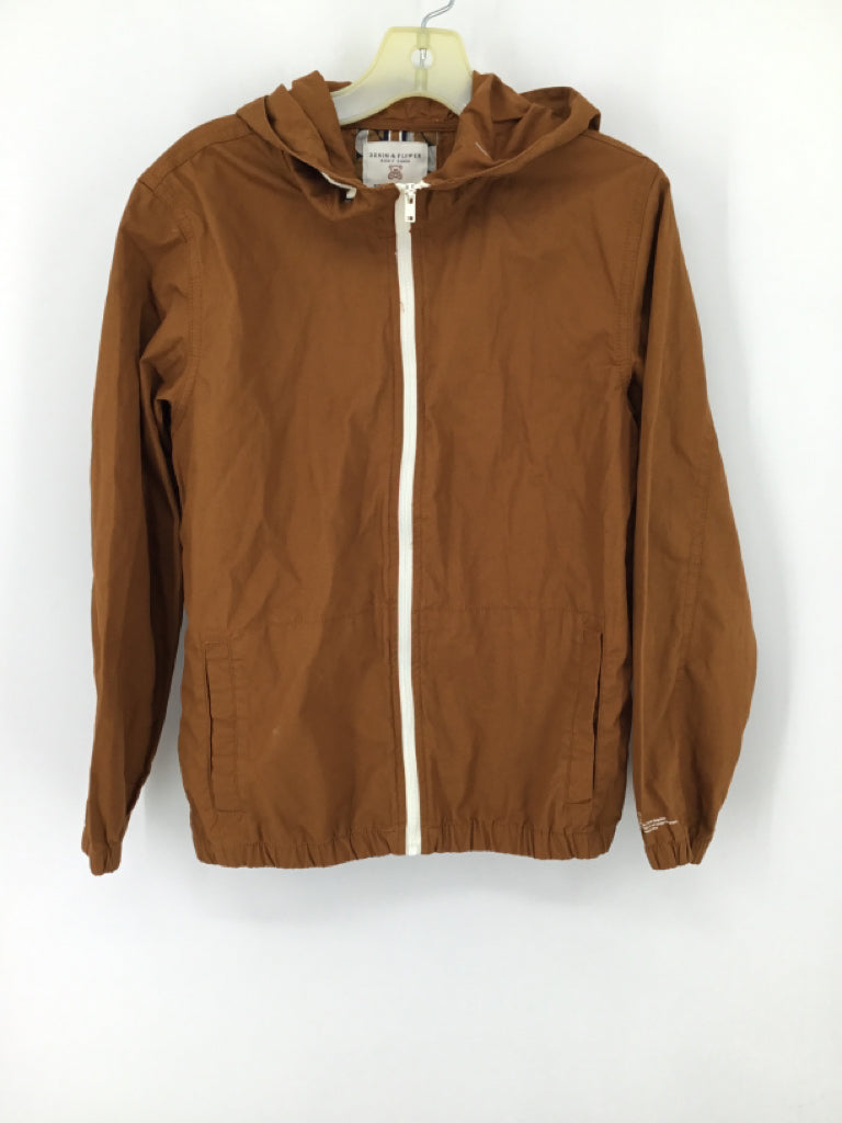 Denim & Flower Child Size 11 Tan Solid Jacket - boys