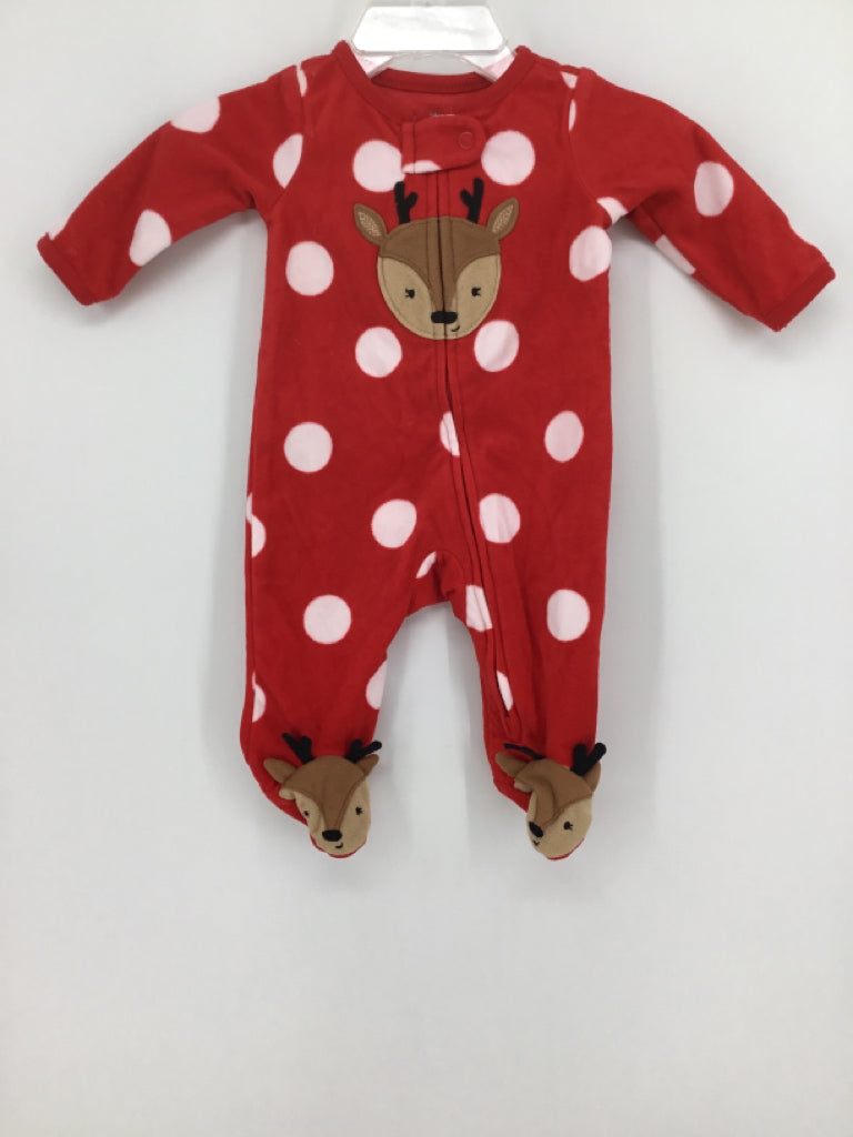 Just One You Made by Carters Child Size Newborn Red Christmas Sleeper