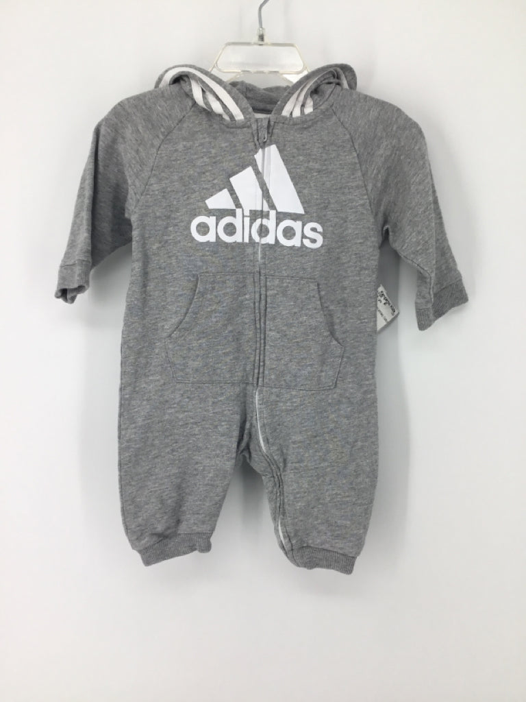 Adidas Child Size 6 Months Gray Outfit - girls