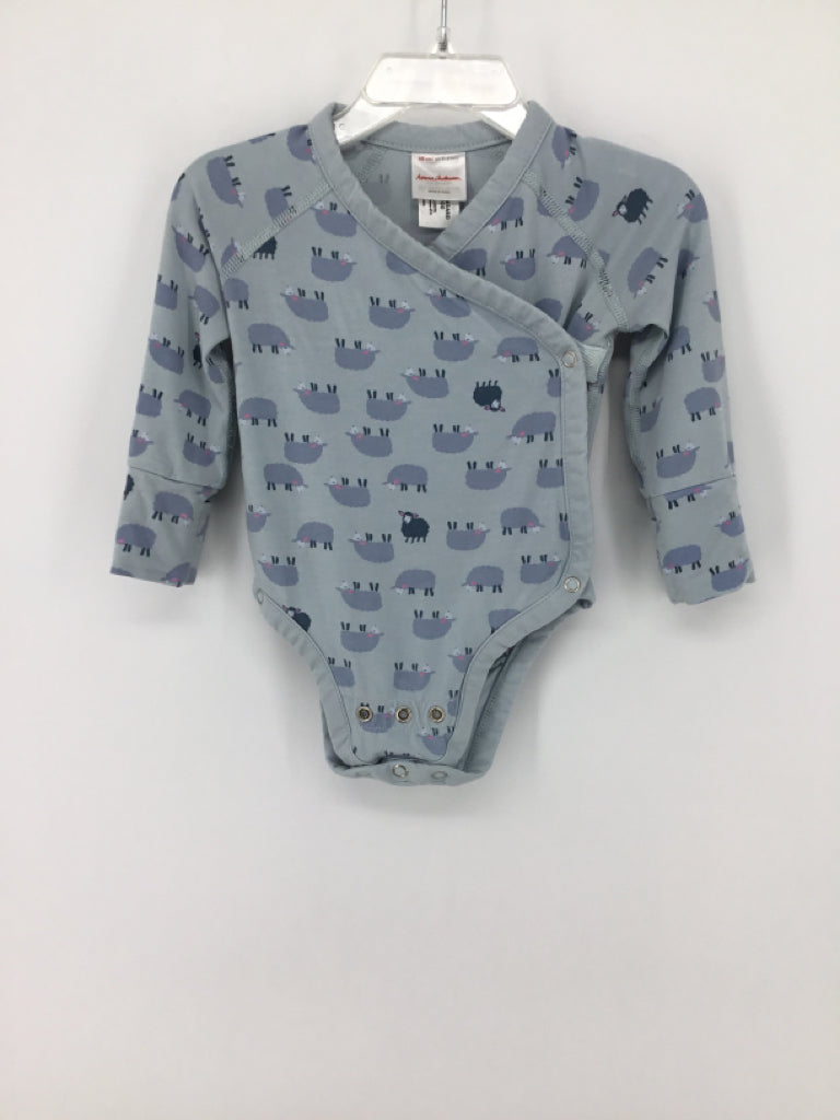 Hanna Andersson Child Size 3-6 Months Blue Onesie
