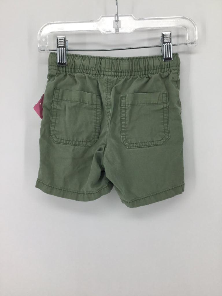 Cat & Jack Child Size 2 Green Solid Shorts - boys