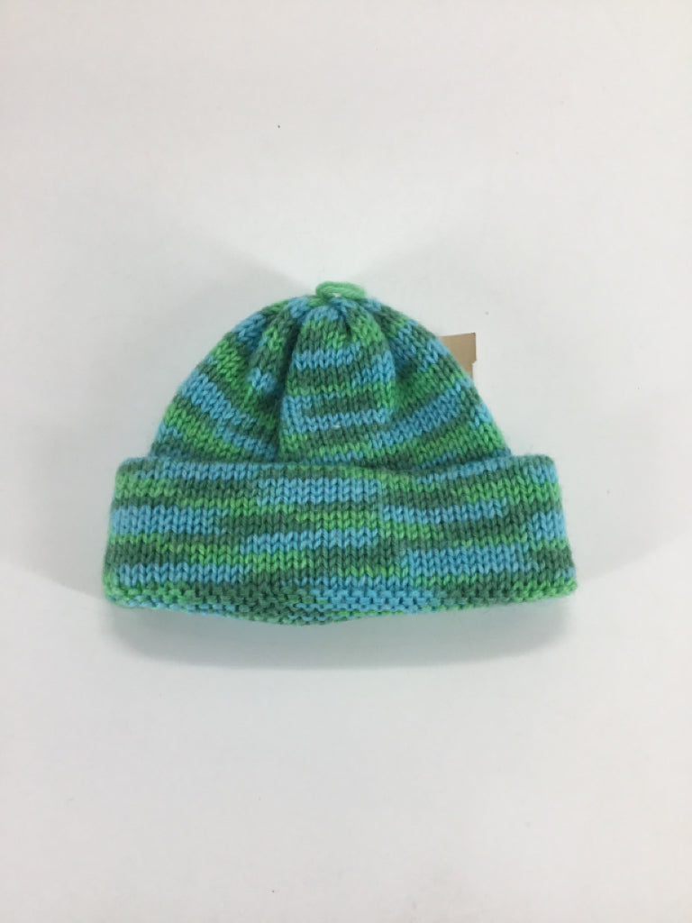 brandless Child Size Preemie Green Marbled Hats - boys