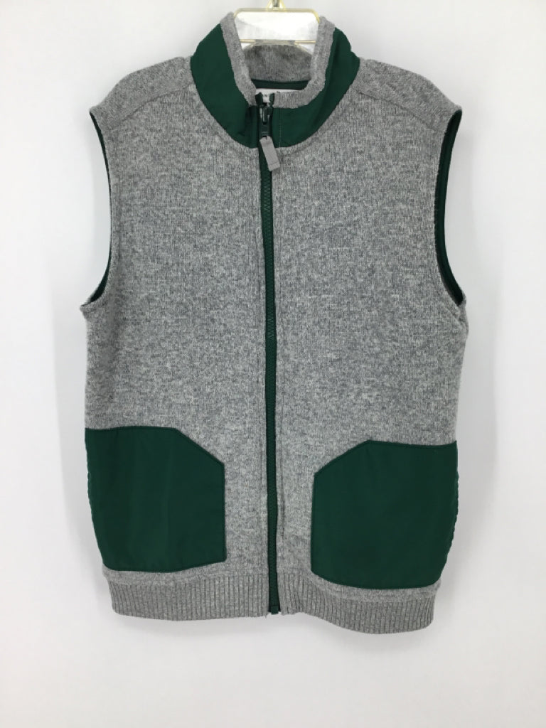 Janie and Jack Child Size 7 Green Solid Vest - boys