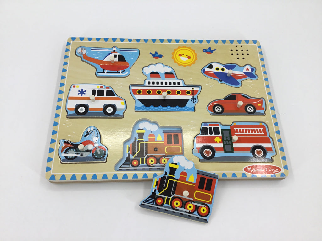 Melissa & Doug Sound Puzzle - Vehicles