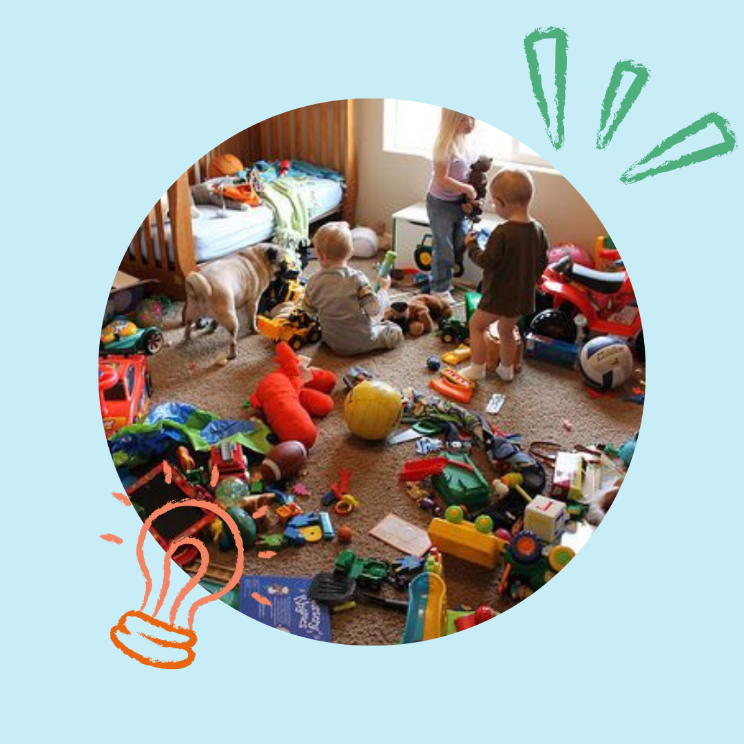 Child choosing favorite clothes and toys that are still used regularly in daily routines