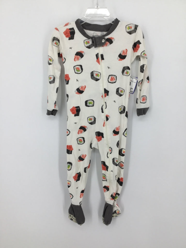 Burt's Bees Baby Child Size 24 Months Gray Sleepers