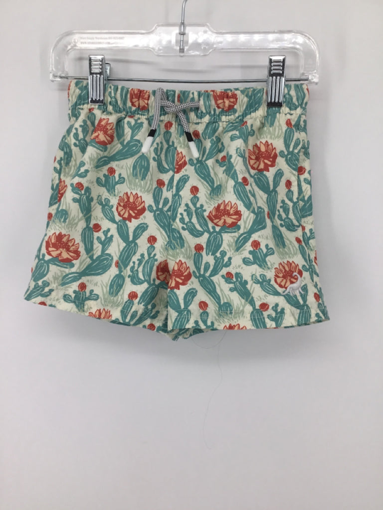 Surf Cuz Child Size 4 Blue Print Swimwear - boys