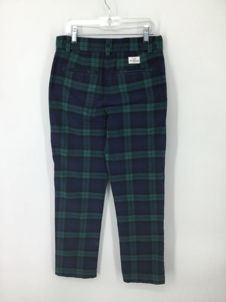 vineyard vines Child Size 12 Navy Plaid Pants - boys