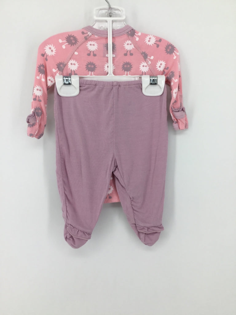 Kickee Pants Child Size 0-3 Months Pink Outfit - girls