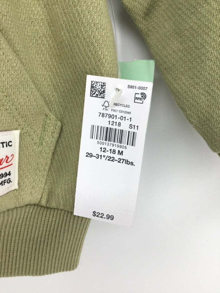 Old Navy Child Size 12-18 Months Green Solid Hoodie - boys