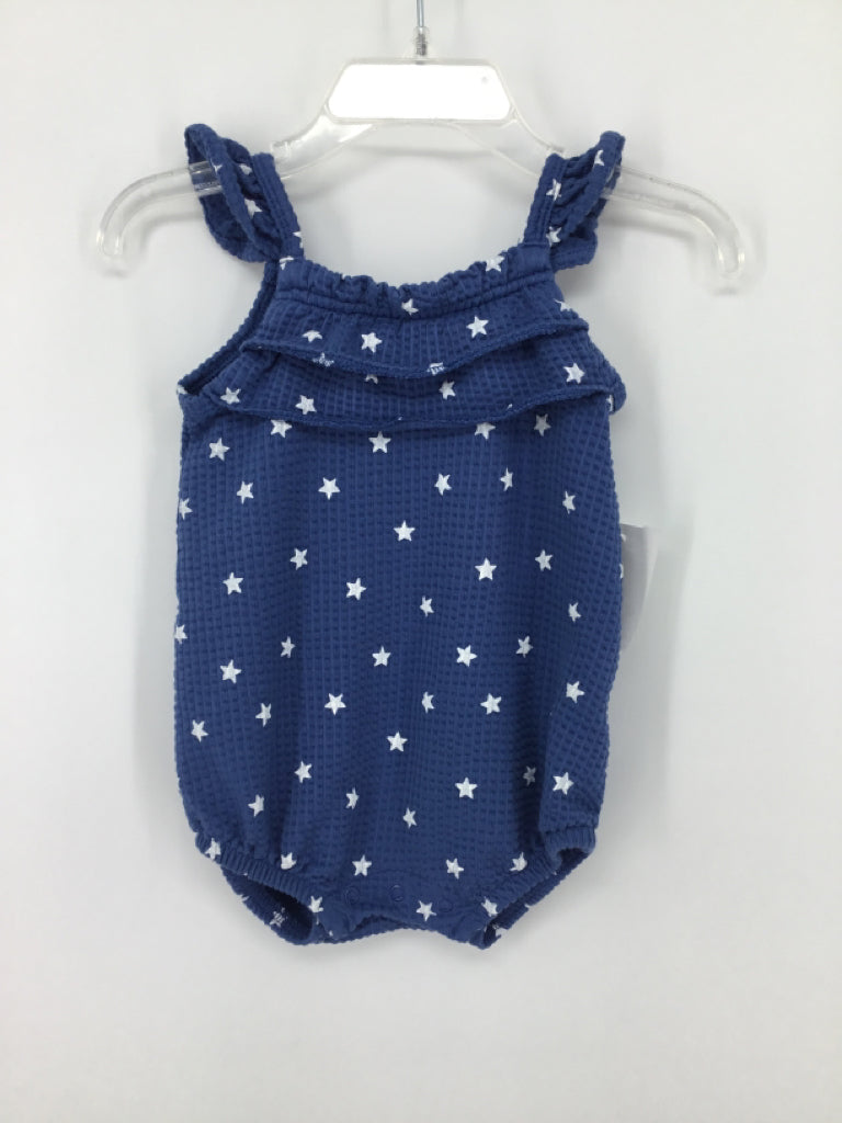 Cat & Jack Child Size 6-9 Months Blue Stars & Stripes Outfit
