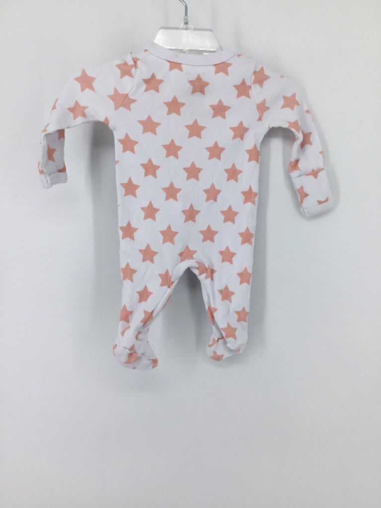 The Peanut Shell Child Size 0-3 Months Pink Sleepers