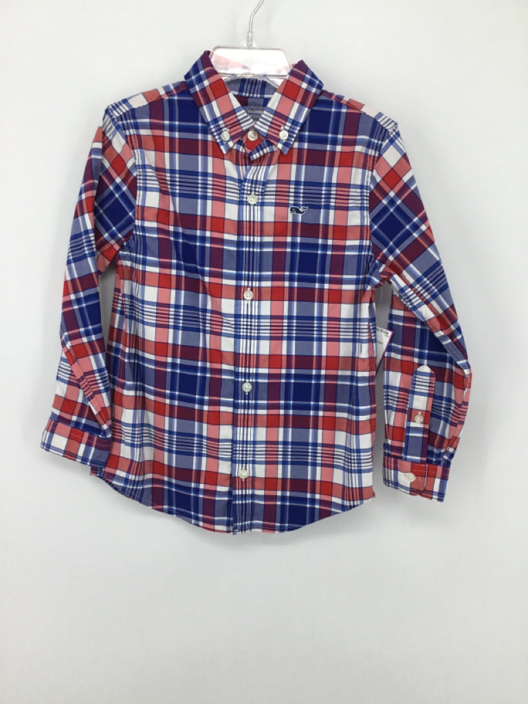 vineyard vines Child Size 4 Multi-Color Plaid Shirt - boys