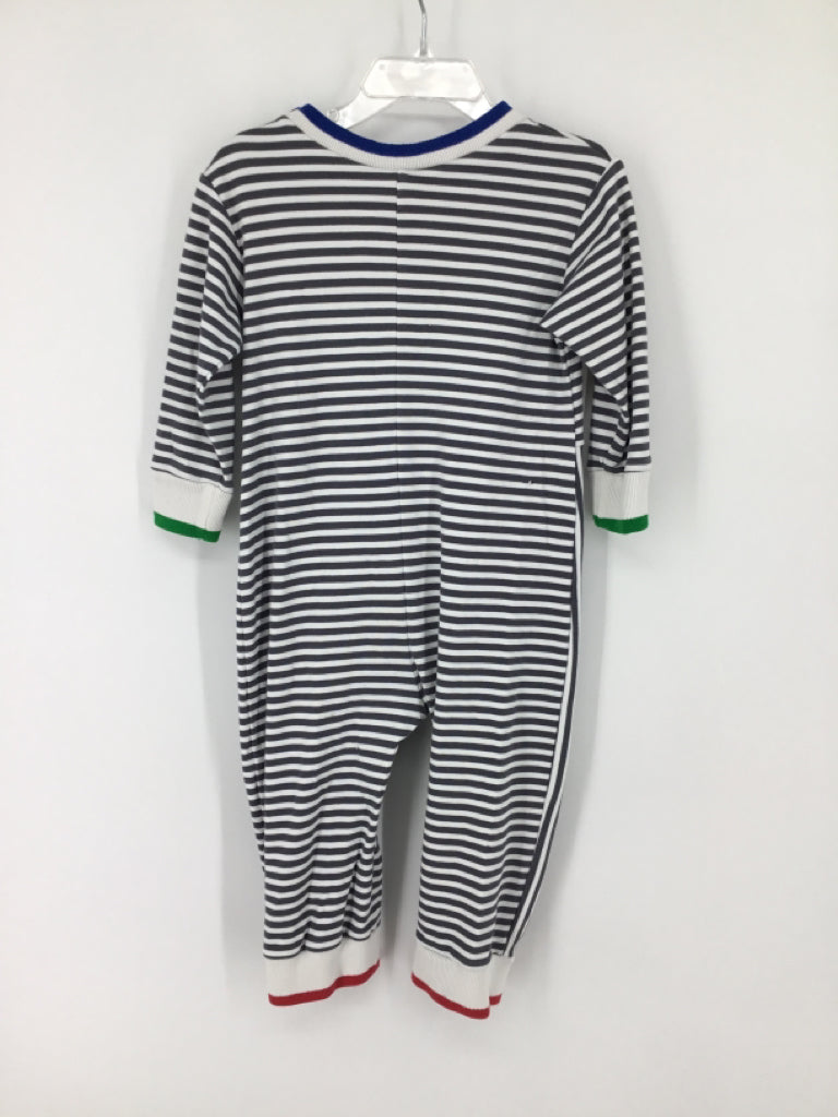 Florence Eiseman Child Size 24 Months Gray Stripe Outfit - boys