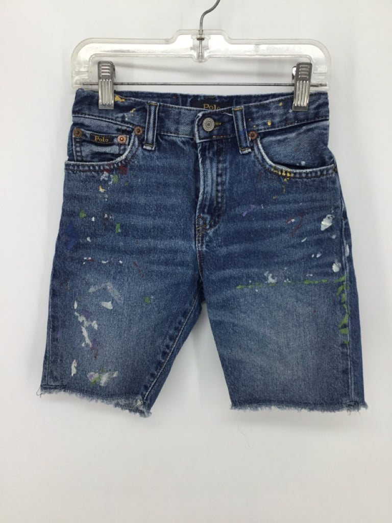 Ralph Lauren Child Size 7 Blue Solid Shorts - boys