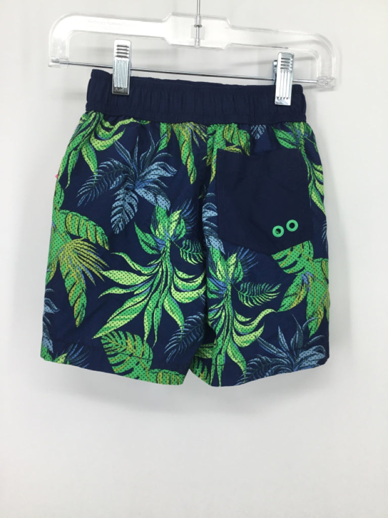Crazy 8 Child Size 18-24 Months Blue Tropical Swimwear - boys