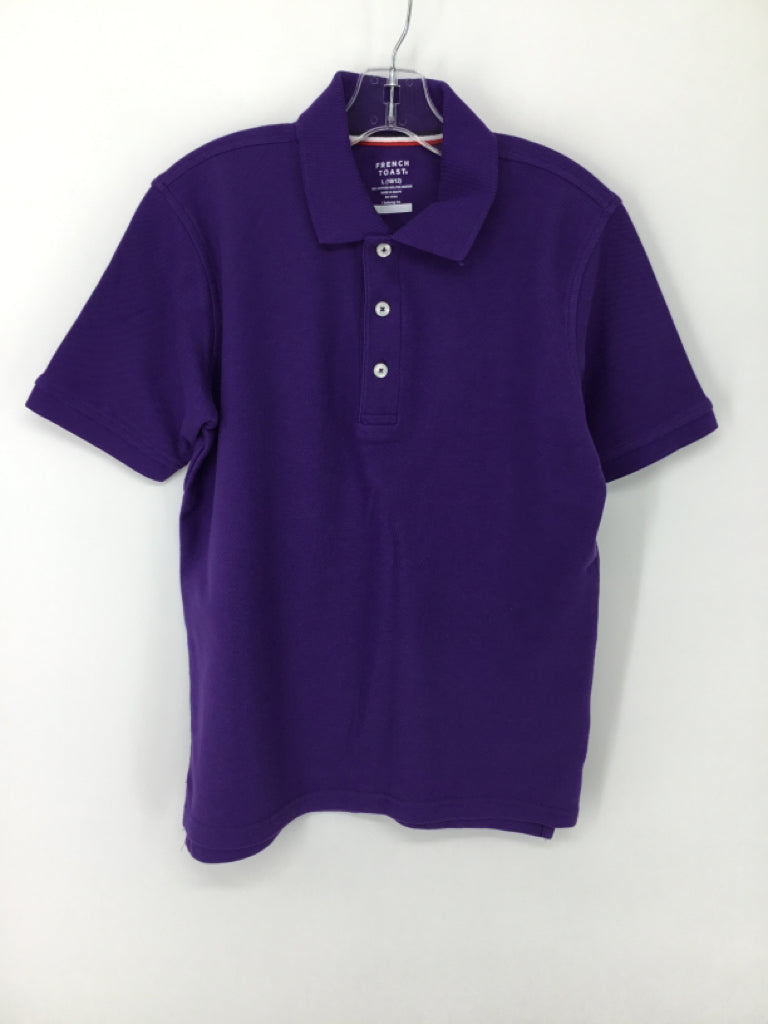 French Toast Child Size 10 Purple Solid Shirt - boys