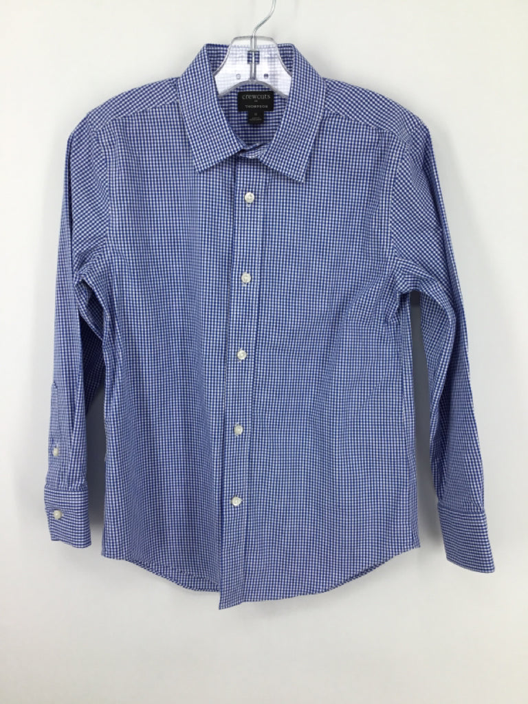 Crewcuts Child Size 8 Blue Gingham Shirt - boys