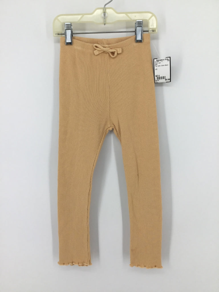 Zara Child Size 4 Tan Pants - girls