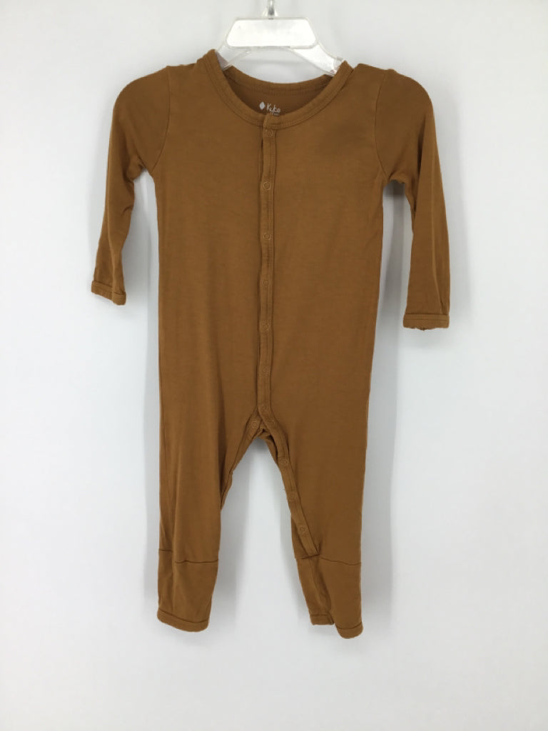 Kyte Child Size 6-12 Months Tan Solid Pajamas - boys