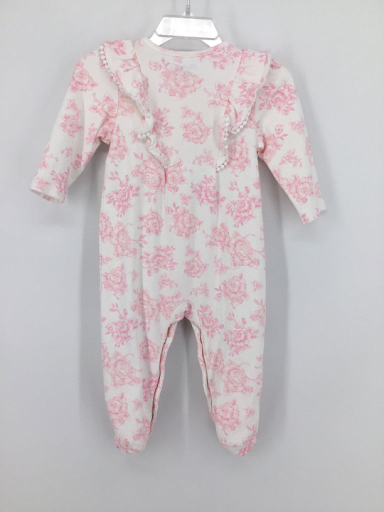 Little Me Child Size 9 Months Pink Sleepers