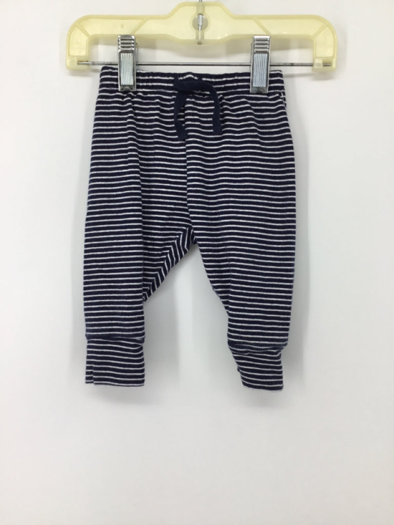 Baby Gap Child Size 3-6 Months Navy Stripe Pants - boys