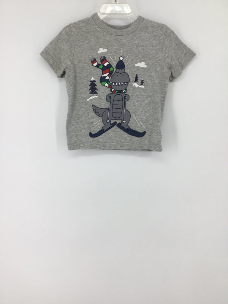 Baby Gap Child Size 2 Gray screen printed T-shirt - boys
