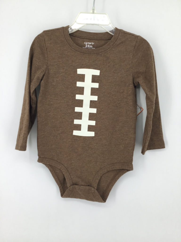 Carter's Child Size 24 Months Brown Onesie